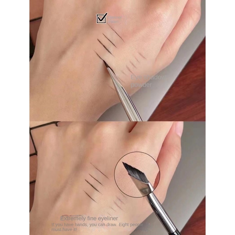 Cọ Kẻ Mắt Đầu Phẳng Chuyên Dụng Cho Trang Điểm