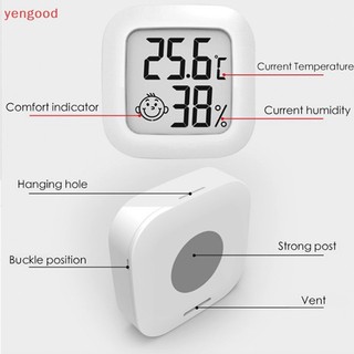 Nhiệt kế trong nhà Mini DPfKsP LCD Máy đo độ ẩm phòng nhiệt độ kỹ thuật số