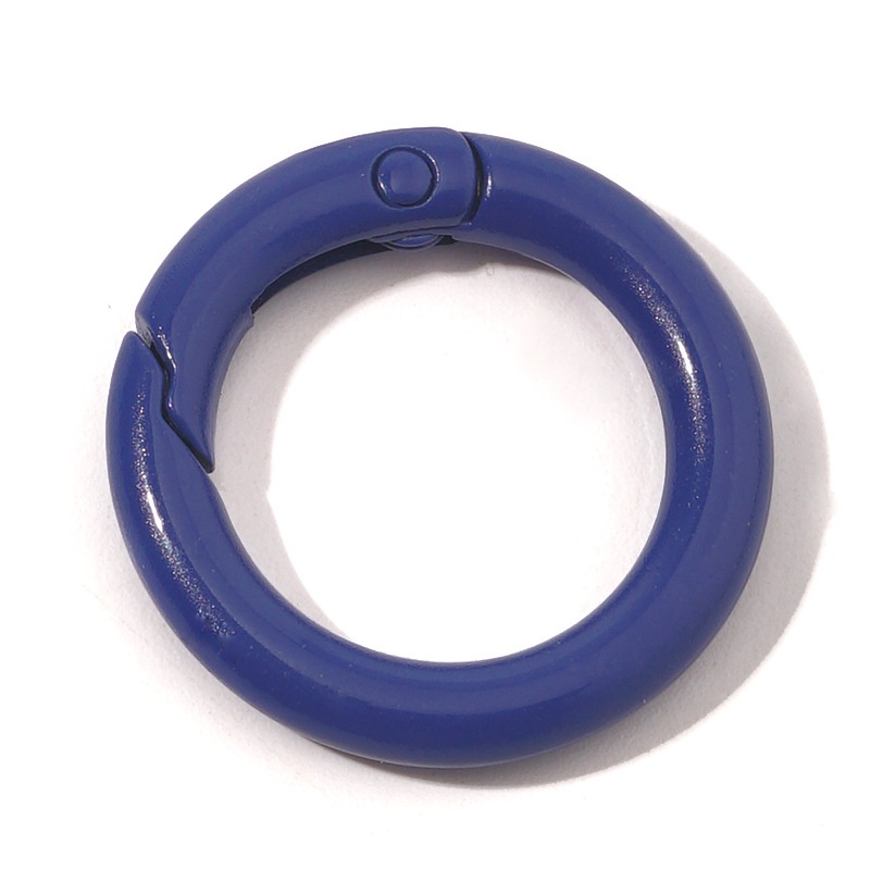 Vòng Lò Xo Tròn Mini Bằng Hợp Kim Nhiều Màu Sắc Dùng Làm Móc Khóa / Túi Xách diy