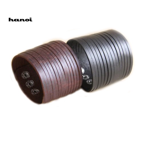 Vòng Tay Giả Da Nhiều Lớp Thời Trang Cho Nam Nữ