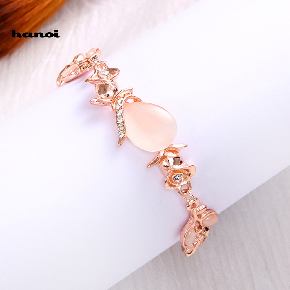 Vòng Tay Đính Đá Opal Nhân Tạo Thời Trang Cho Nữ