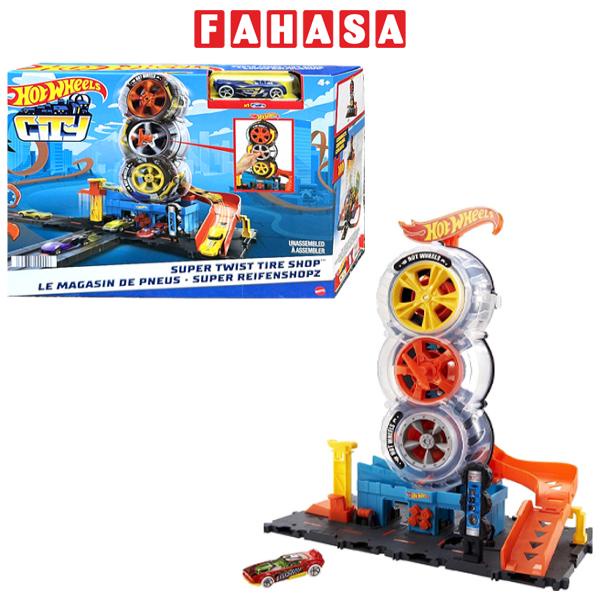 Đồ Chơi Bộ Trạm Vận Chuyển 3 Lốp Xe Xoay Vòng