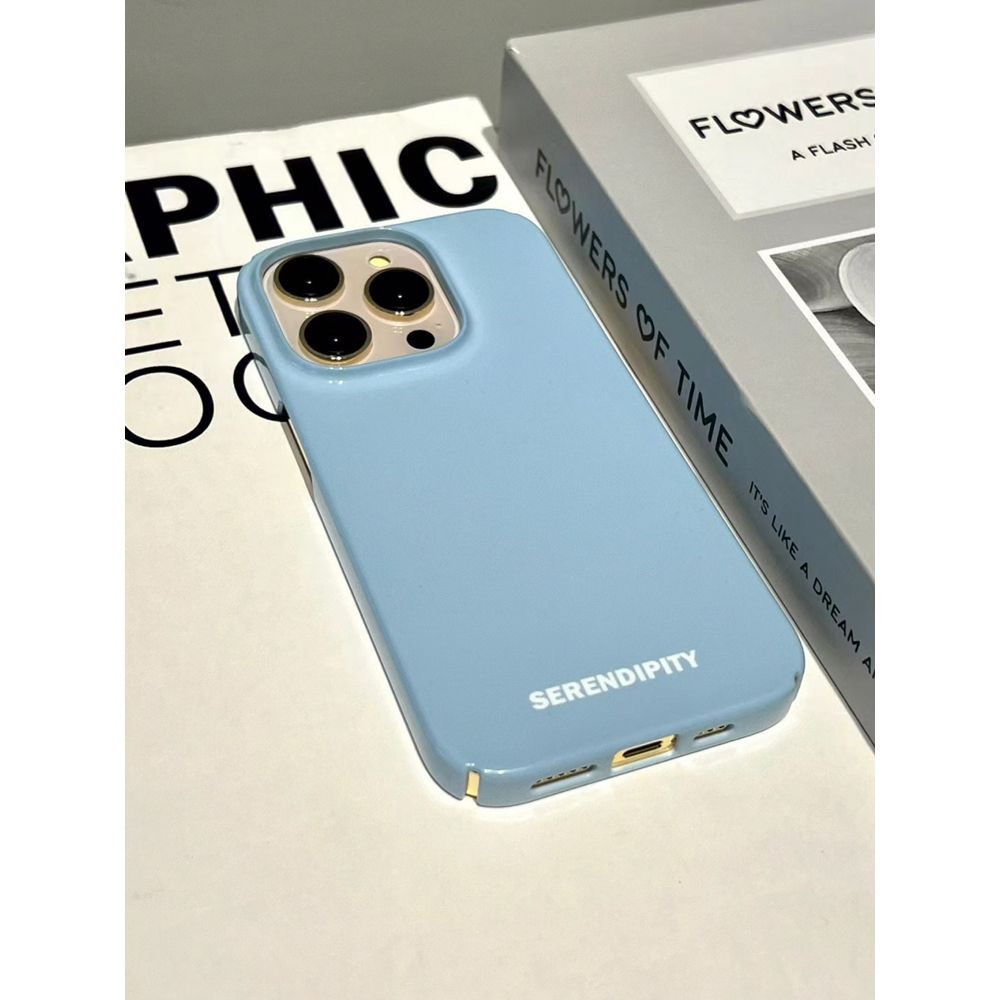 Ốp Điện Thoại Màu Trơn In Chữ Tiếng Anh 12 Cho iPhone13promax 12promax 11promax 14promax 13