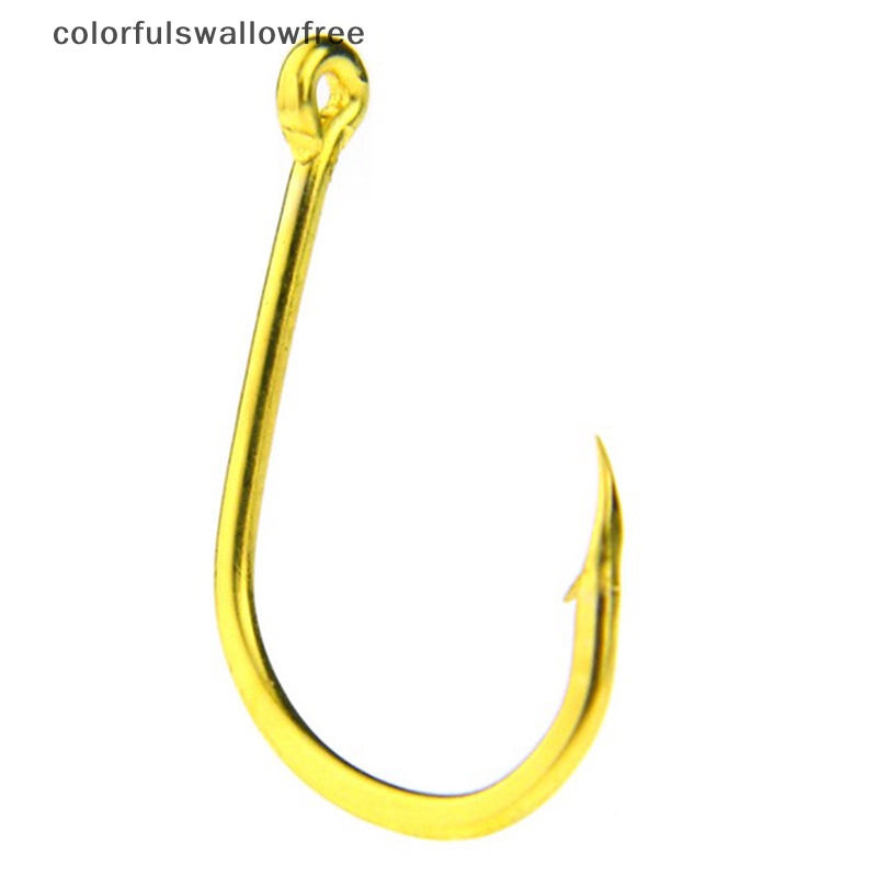 Bộ 100 Móc Câu Cá Bằng Thép Cacbon Nhiều Màu ABC