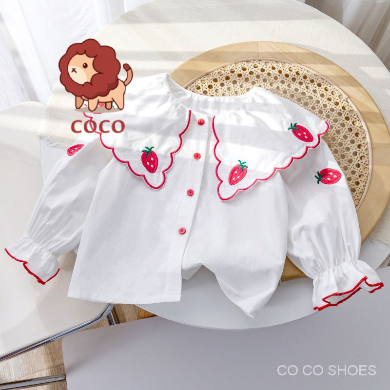 Áo Sơ Mi Ren Màu Trơn Phong Cách Hàn Quốc Thời Trang Mùa Thu Hàng Mới Dành Cho Bạn Gái