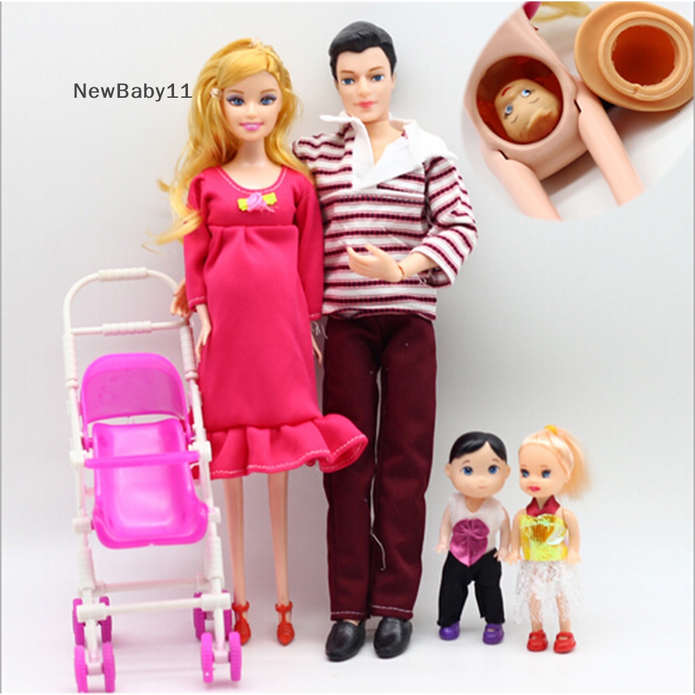 Bộ 6 Búp Bê Gia Đình Mang Thai