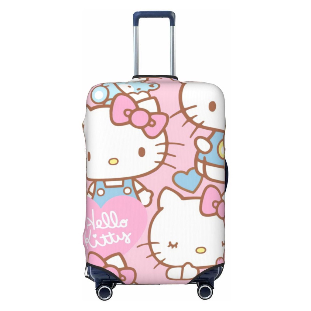 Vỏ Bọc Vali Du Lịch 18-32 Inch Chống Trầy Hình HELLO KITTY Dễ Thương