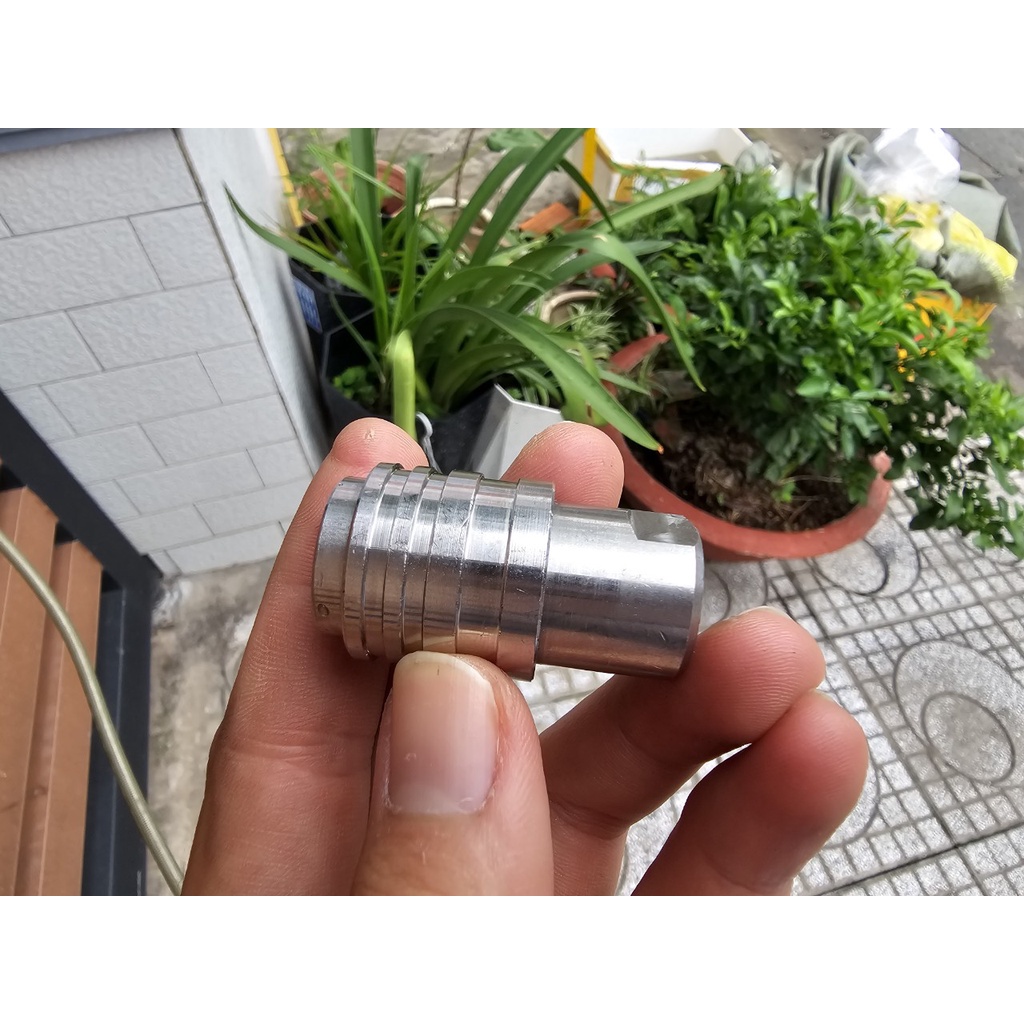 Khớp Nối Nhanh Gài Tự Động Khớp Cái 1/4 Ren Trong 14mm Full Inox Cho S.úng RỬa Xe Ren Ngoài