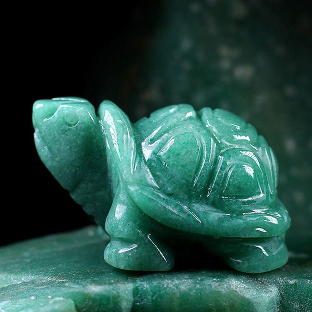 Muvako Tượng Rùa Biển 2 "Bằng Đá Tự Nhiên Giàu Có Thời Trang Trang Trí Bể Cá