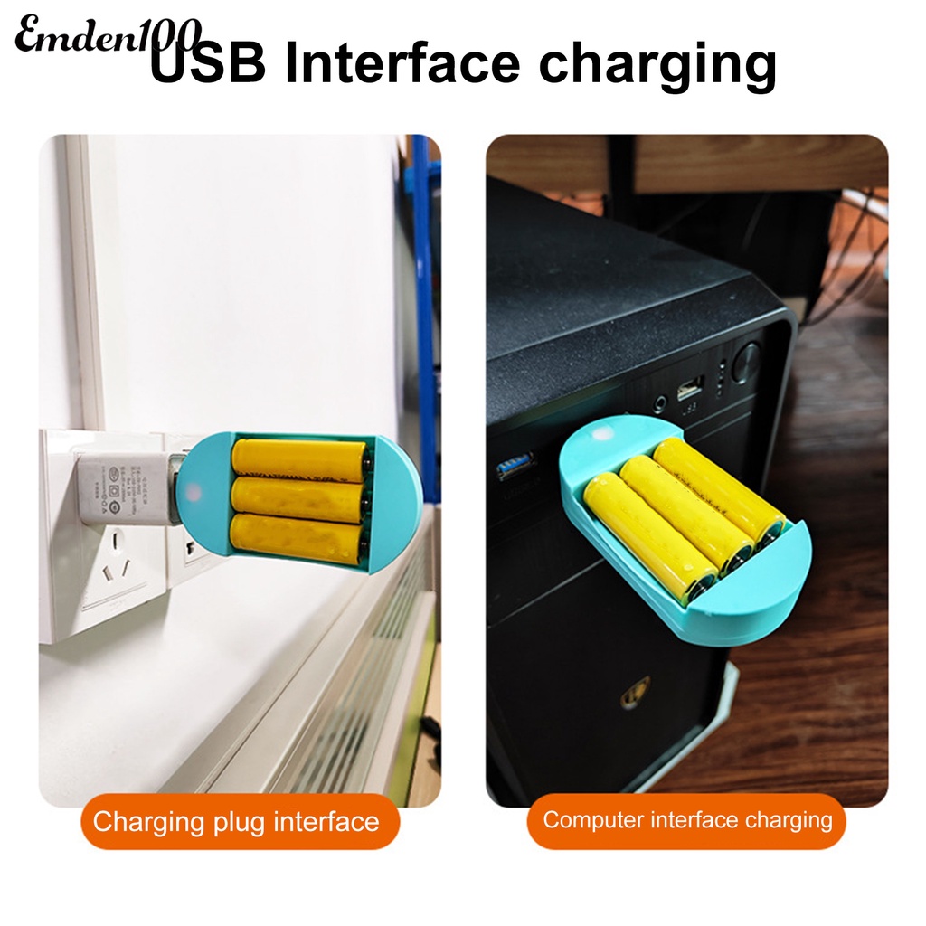 EMDEN Đế Sạc Nhanh aa/aa/aa 3 Khe Cắm usb Thông Dụng Cho Nhà Ở