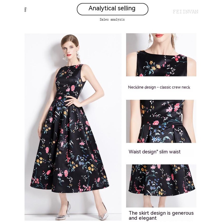 Đầm Maxi Phong Cách Retro 20237