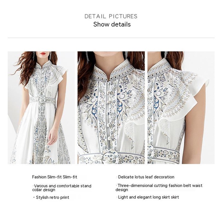 Đầm Maxi Phong Cách Retro 20237