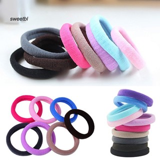Set 10 Dây Cột Tóc Co Giãn Không Đường May Giá Đỡ