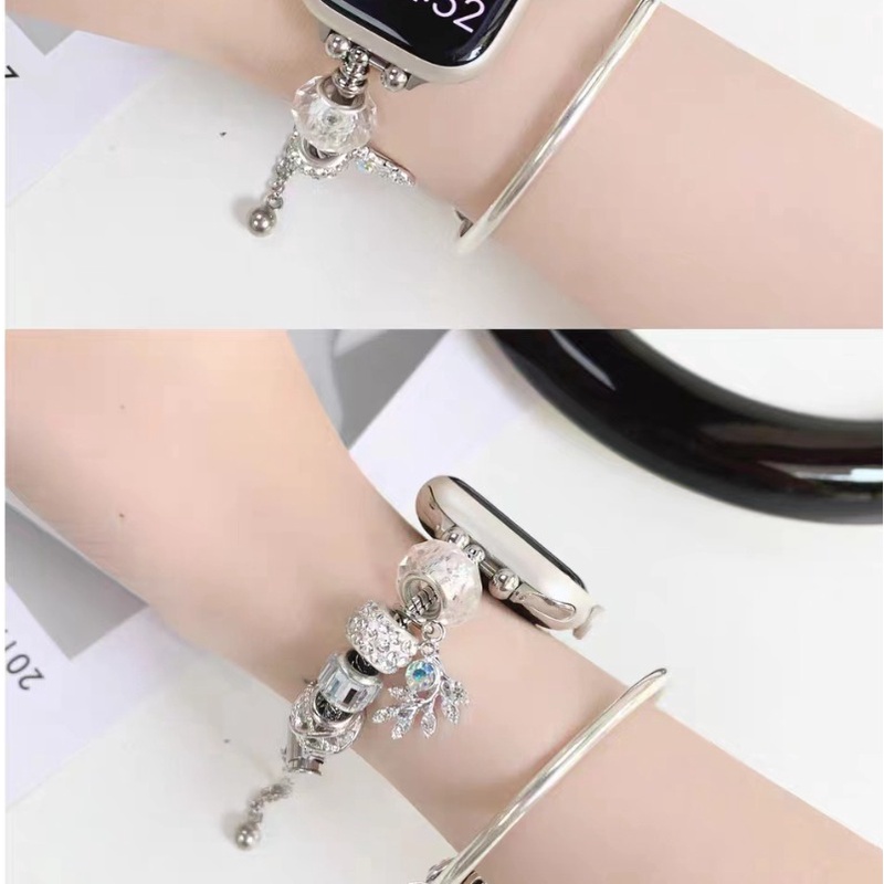 Dây Đeo Kim Loại Thay Thế Cho Đồng Hồ Thông Minh Apple watch 8 7 6 5 se 4 3 Pandora iwatch 44mm 42mm 40mm 49mm 45mm 41mm 38mm