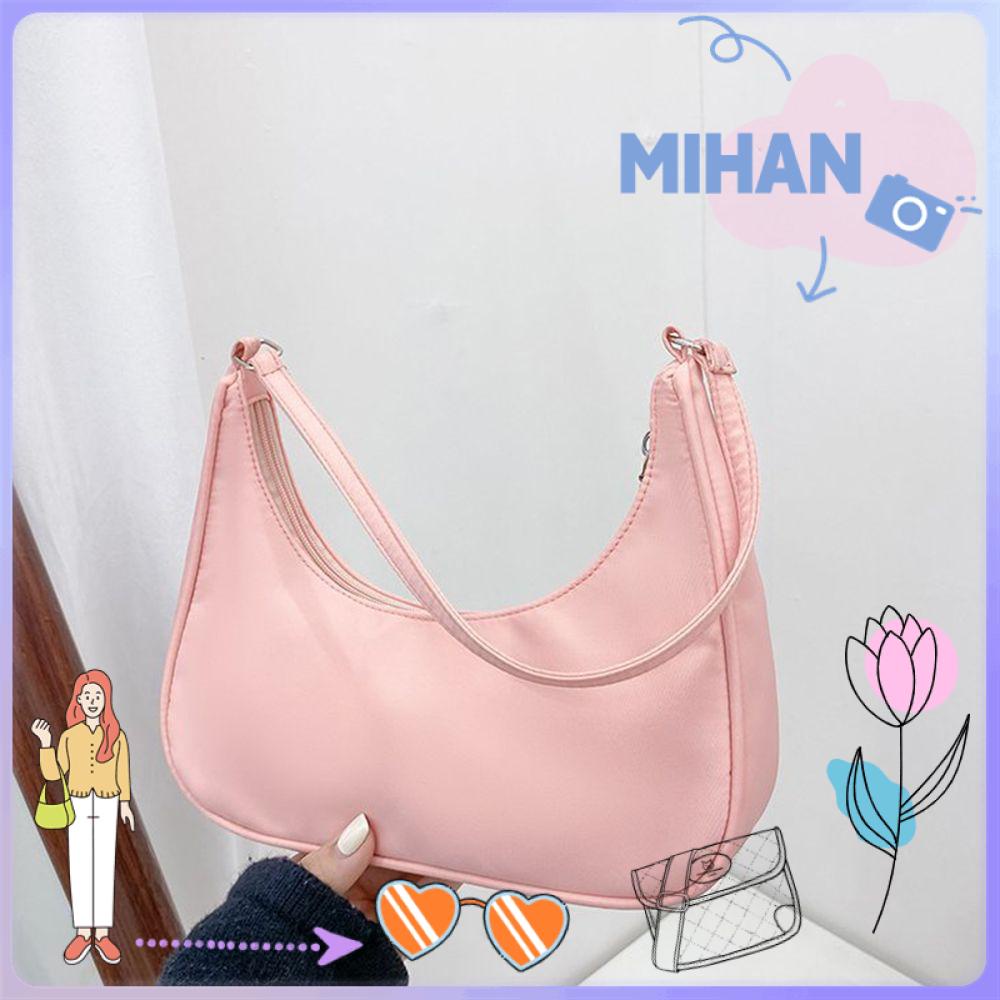 MIHAN1 New Casual Bag Casual Underarm Bags Nylon Shoulder Bag Cosmetic Lady Women Fashion Tote Bags Handbags/Multicolor