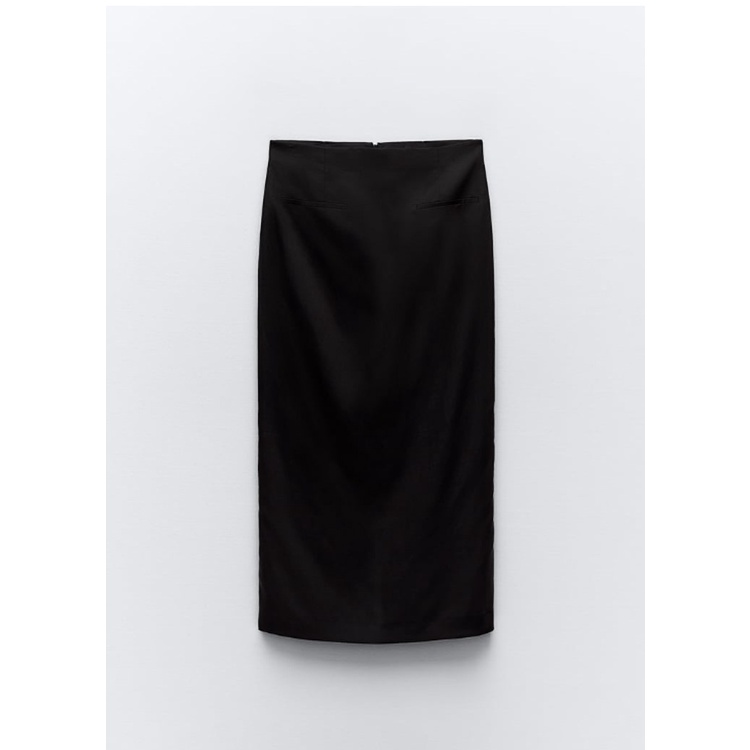 Zara Bộ Áo Lanh Không Tay + Chân Váy Lưng Cao Xinh Xắn Dành Cho Nữ7839967 7828967