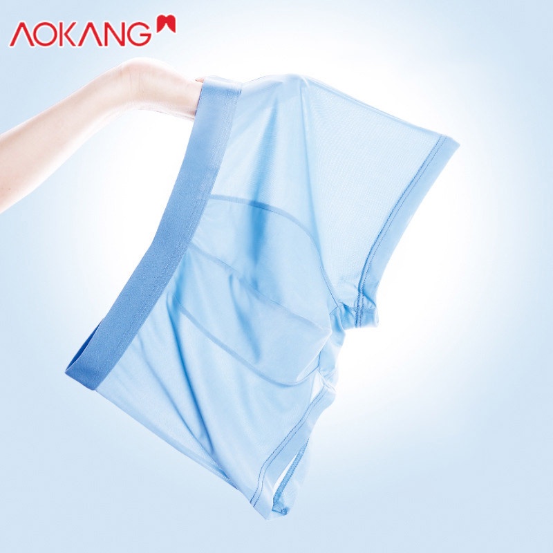 Quần Lót Boxer Lụa Lạnh Kháng Khuẩn Thoải Mái Cỡ Lớn Cho Nam