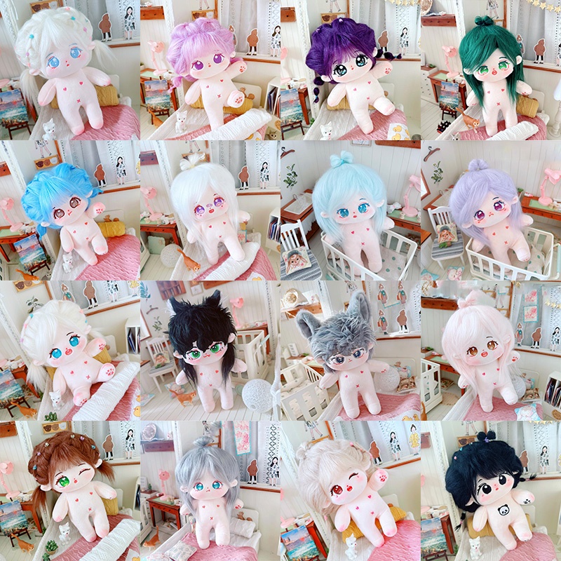Búp Bê Nhồi Bông Cotton Hình Nhóm Nhạc BLACKPINK Tóc Dài 20cm Got7