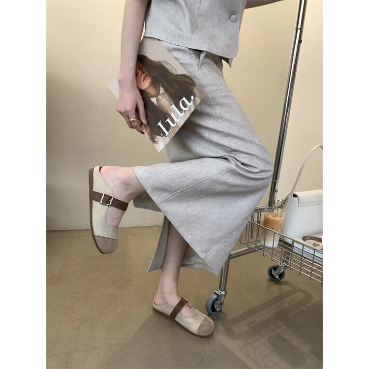 Giày Búp Bê Mũi Tròn Thời Trang Dành Cho Nữ / Size 35-40