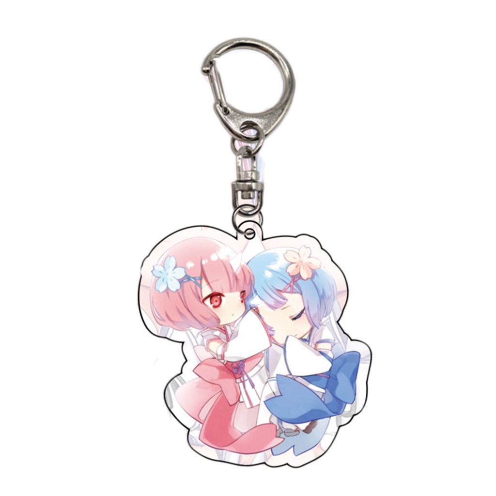 Móc Khóa Mặt Hình Nhân Vật Anime Rem Nhật Bản