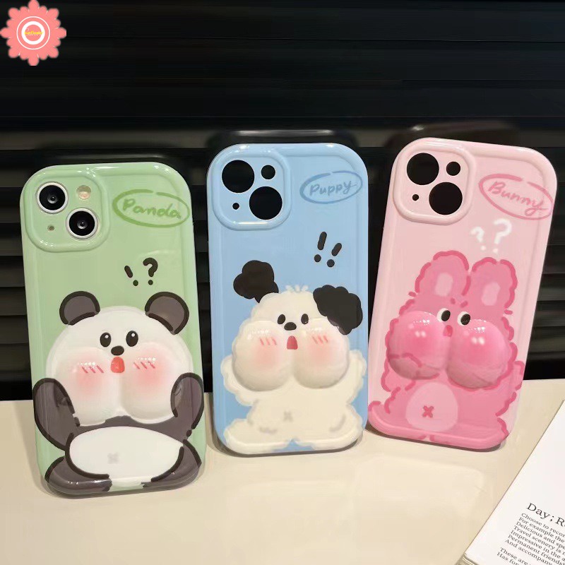 Ốp Điện Thoại Hình Thú 3d Cho iphone 7plus 11 15 13 12 14 pro max 6 6s 7 8 plus 8plus xr x xs max se 2020