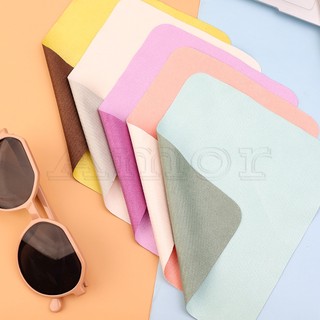 Khăn Lau Mắt Kính Vải Lụa Sợi Nhỏ Hai Mặt Chống Sương Mù In Họa Tiết Có Thể Tái Sử Dụng