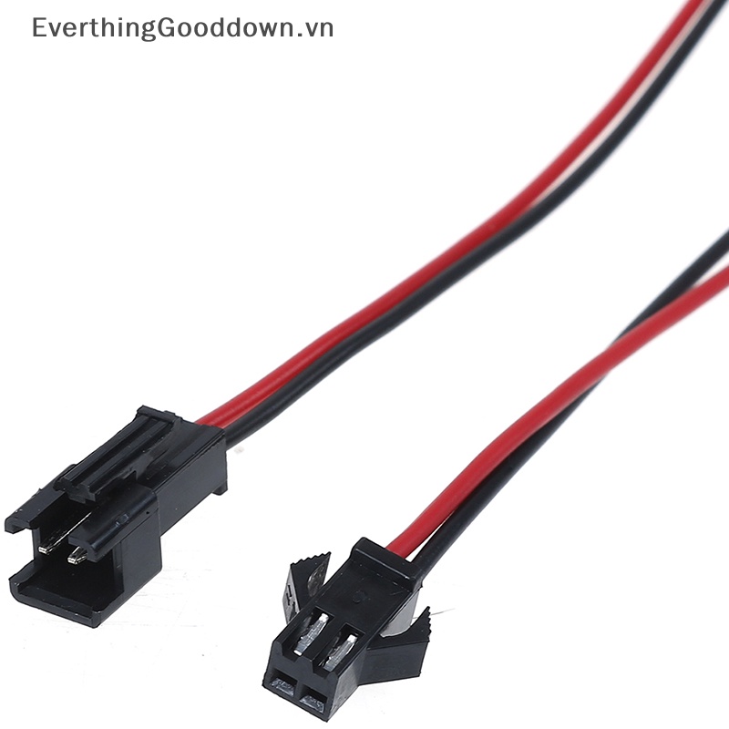 Everthinggooddown 10 Bộ 10 Đầu Nối Dây JST SM 2pins male Sang female vn