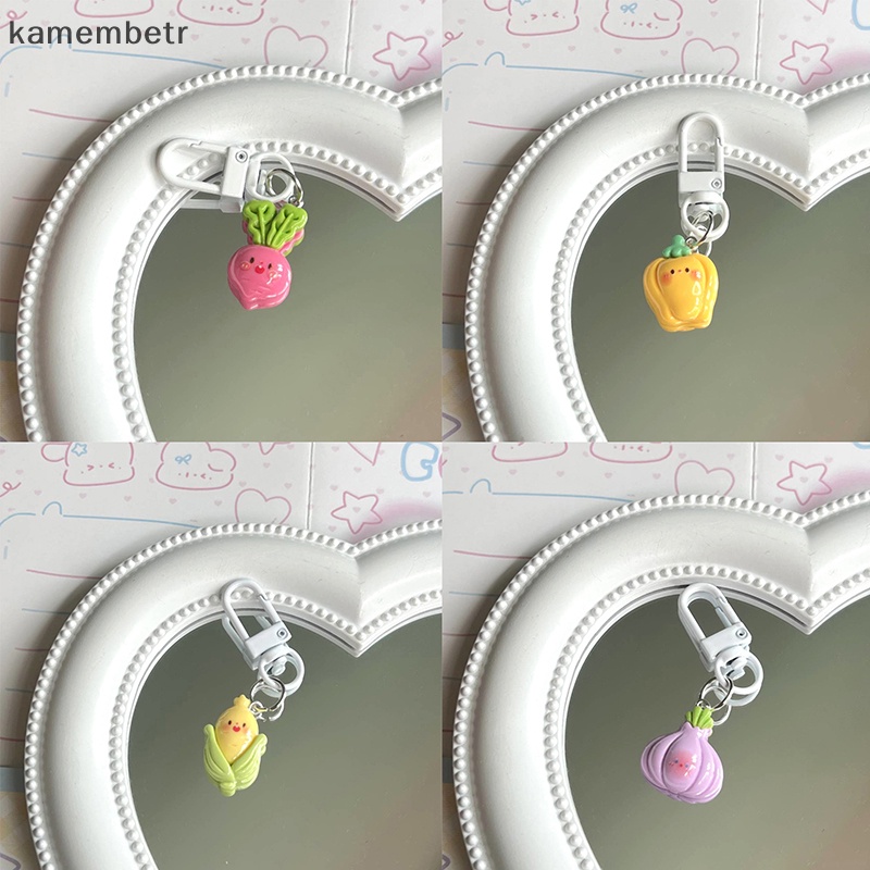 Kam Móc Chìa Khóa Trang Trí Ba Lô / Túi Xách / Móc Khóa Hình Củ Cải / Bắp / Bí Ngô Hoạt