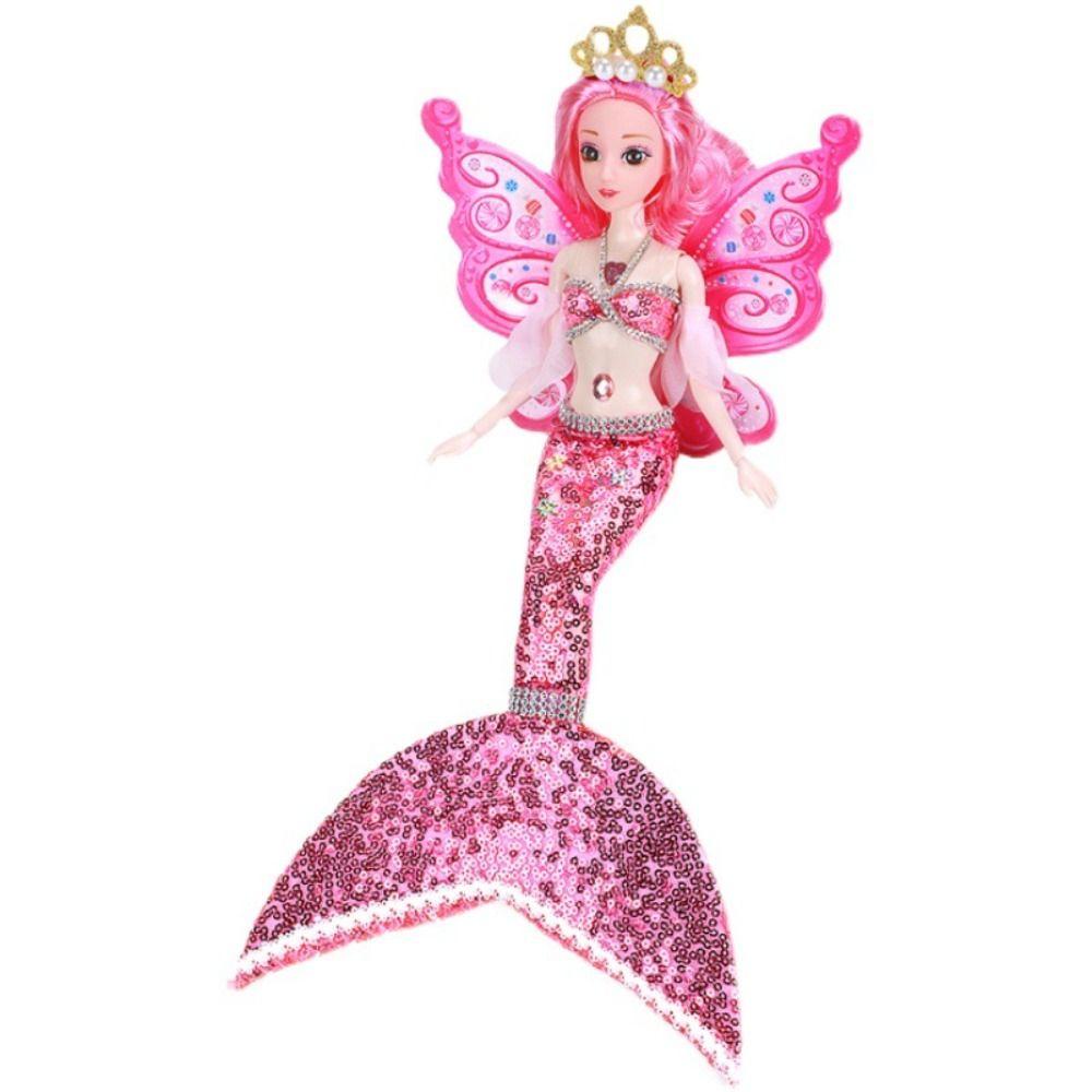 Mmluck Búp Bê Búp Bê Công Chúa Nàng Tiên Cá Đính Kim Sa Mặc Đầm Dễ Thương Thân Thiện Với Môi Trường DIY