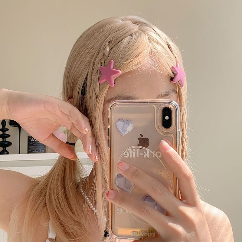 Kẹp Tóc Hình Trái Tim / Chú Ếch Dễ Thương Phong Cách Hàn Quốc Yk2