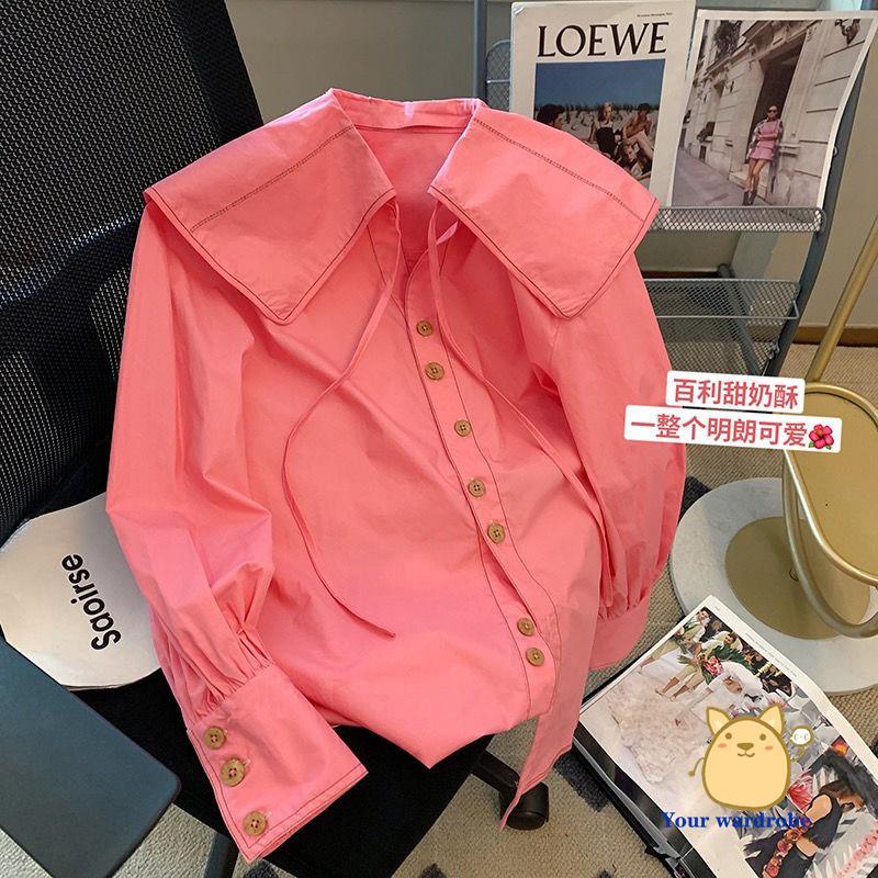 Áo Sơ Mi Dáng Rộng Cột Dây Cỡ Lớn Thời Trang Mùa Xuân 2023
