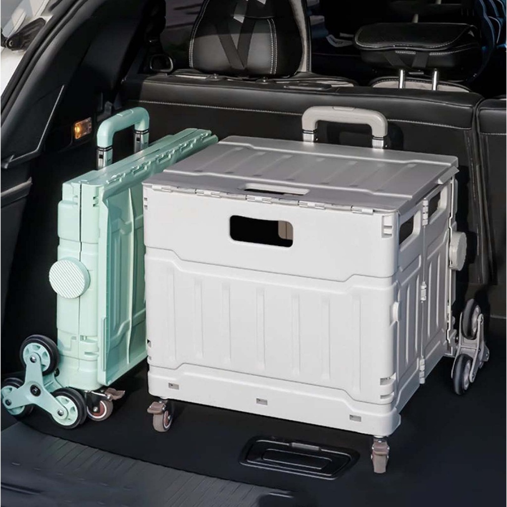 Euro Home - Xe đẩy hàng đa năng xếp gọn Folding Cart Trolley có bánh xe leo cầu thang