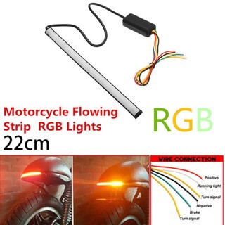 Turn Signal Strip Light DC12V Flowing Tail Motorcycle LED Sequential Switchback