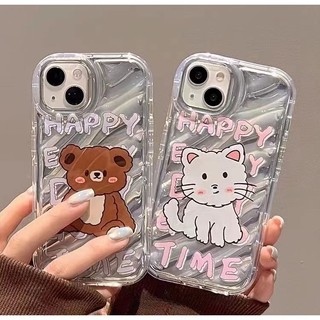 Ốp Điện Thoại Hình Gấu 3d Chống Sốc Cho iphone 15 11 14 13 12 pro xs max x xr 7 8 plus