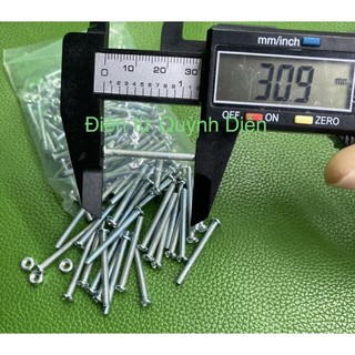 Ốc vít tán M3 3ly dài 3cm ( túi 150g ~ 90 con)