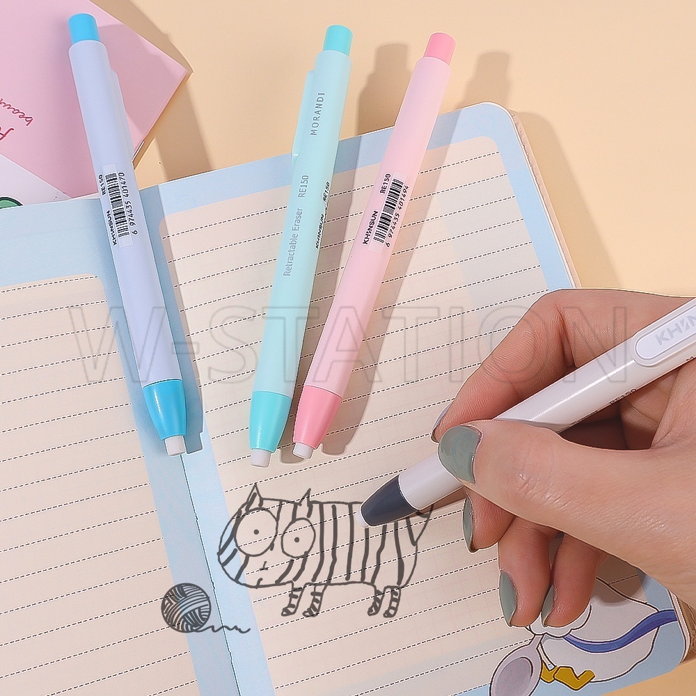 Cục Tẩy Dạng Bút Nhấn Thay Thế Lõi / Cao Su Hình Chân Mèo Dễ Thương / Không Để Lại Dấu Vết Mờ / Dụng Cụ Chỉnh Sửa Đặc Biệt Cho Học Sinh &