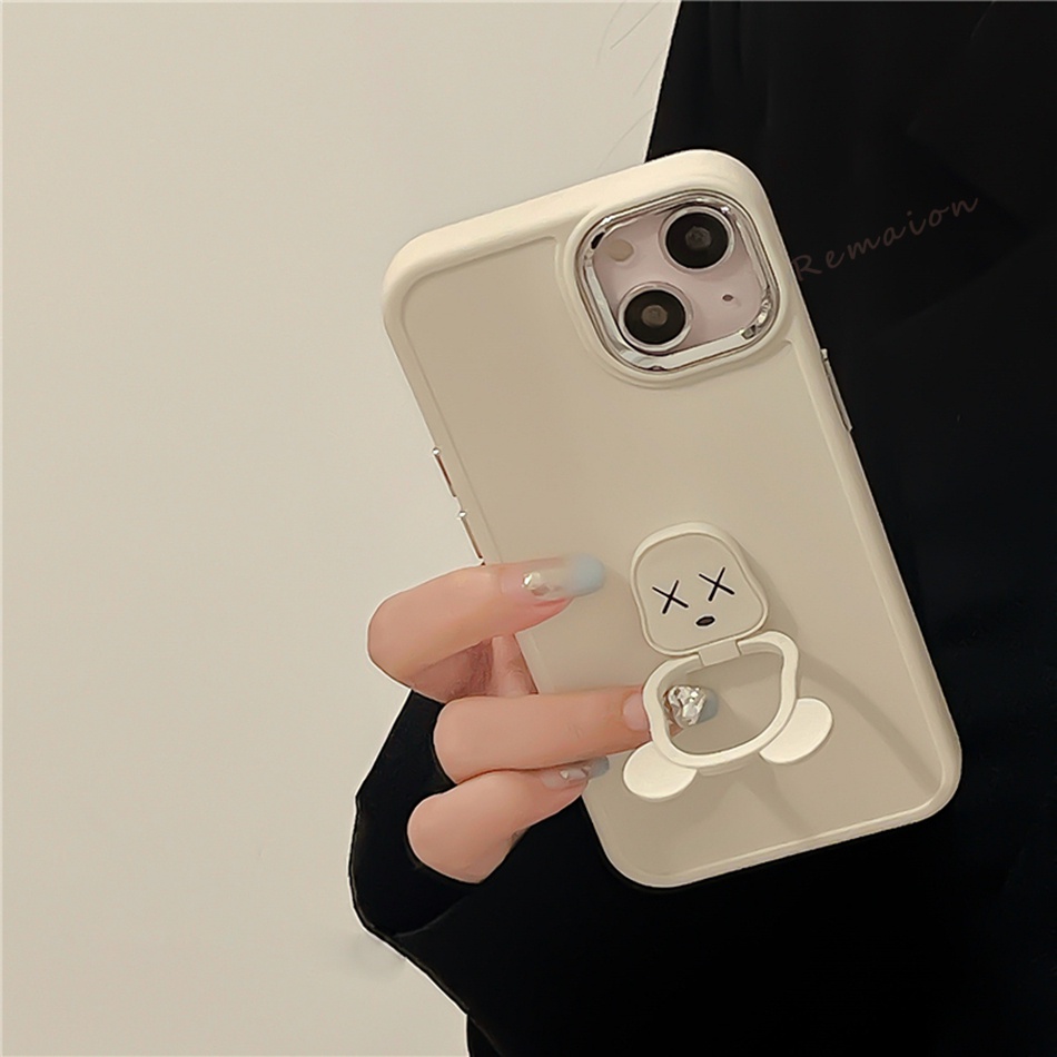 Ốp Điện Thoại Silicone Hình Gấu 3D Cho iPhone 7 8 Plus 11 12 13 14 Pro MAX 11Pro X XR XS MAX SE 2020 2022 11Pro