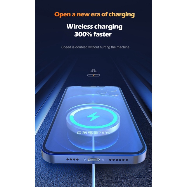 Đế Sạc Nhanh Không Dây 20W Cho iPhone 14 13 12 11 pro Max mini Type C iPhone 8 Plus XR X XS Max SE