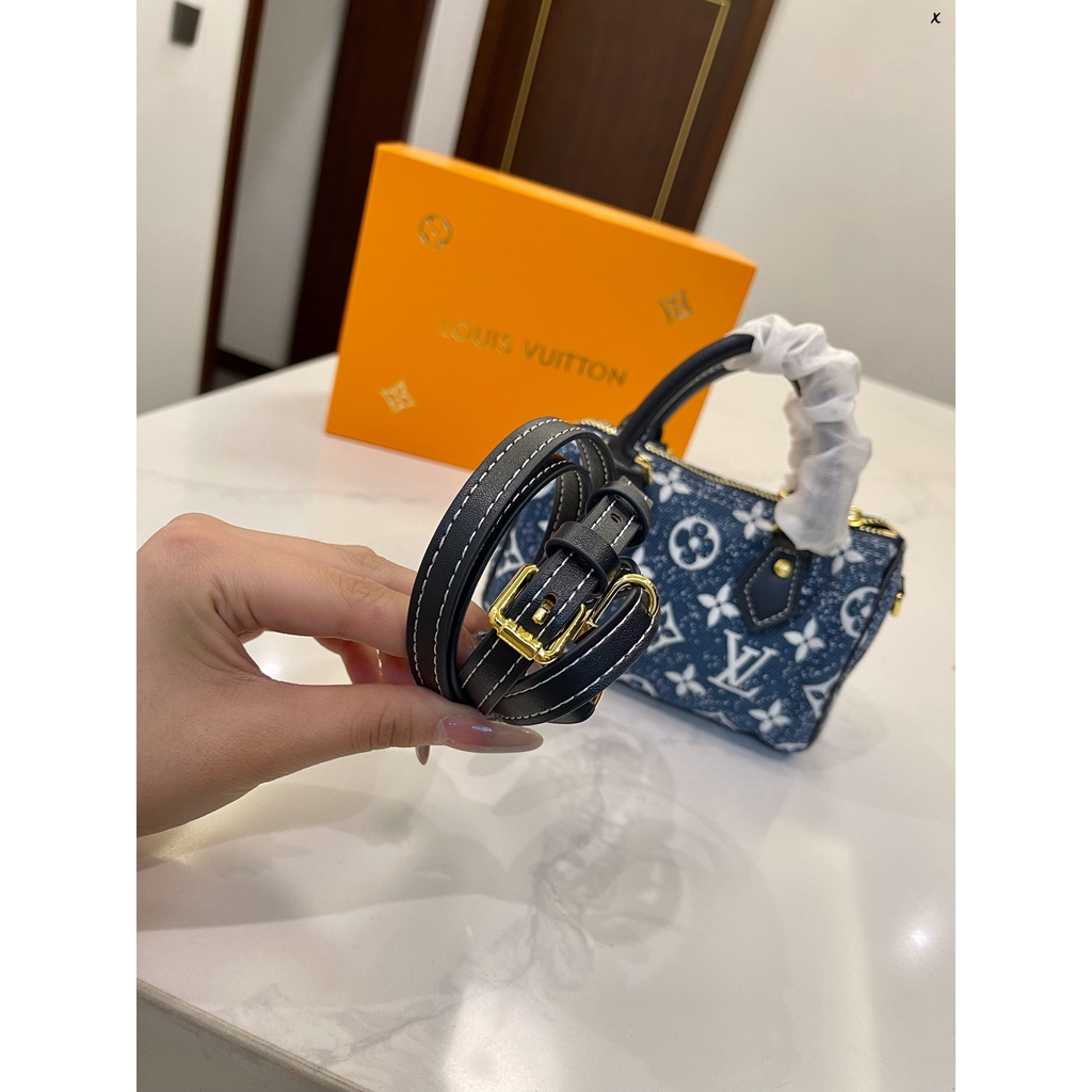 Túi Xách Denim Mini Hình Gối Thời Trang Cổ Điển Dành Cho Nữ