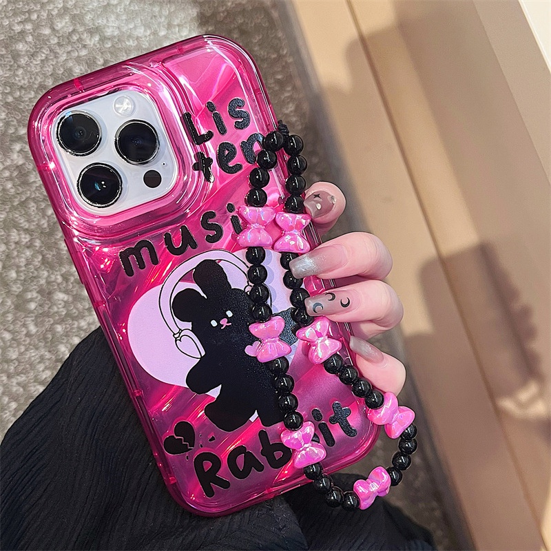 Ốp Điện Thoại Màu Đen In Hình Thỏ Phantom Cho iphone15 / 14promax / 13 / 12 / 11 / XR / XS / X / XSMAX / 7 / 8PLUS/HY-1/JM-3