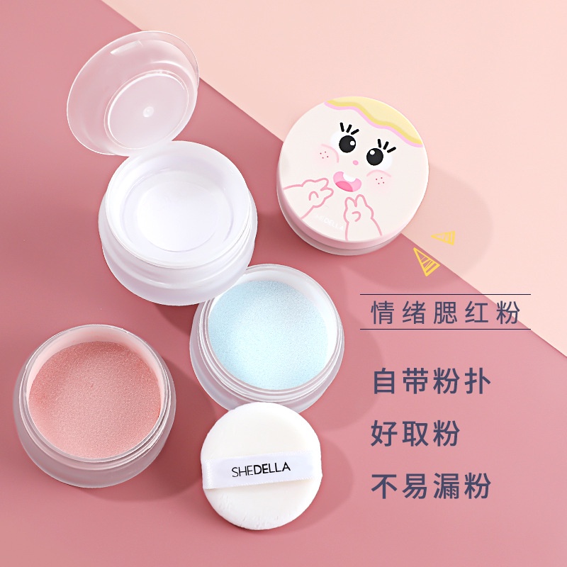 Phấn Má Hồng SHEDELLA Màu Cam / Tím Tự Nhiên