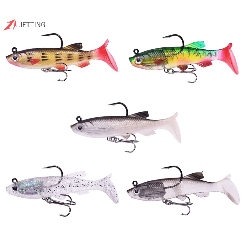 Mồi Câu Cá Giả Hình Chữ t Mềm Mại 7.5cm / 12g