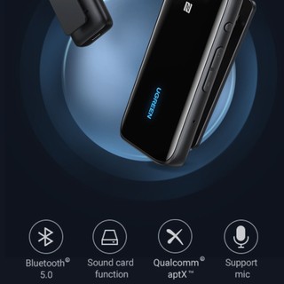 Ugreen USB Nhận Tín Hiệu Bluetooth 5.0 DAC 3.5mm NFC aptX Bluetooth 5.0