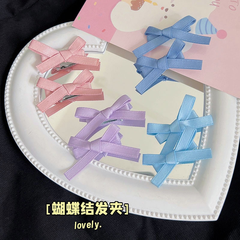 Kẹp Tóc Hình Nơ Ruy Băng Đơn Giản Thanh Lịch Cho Nữ