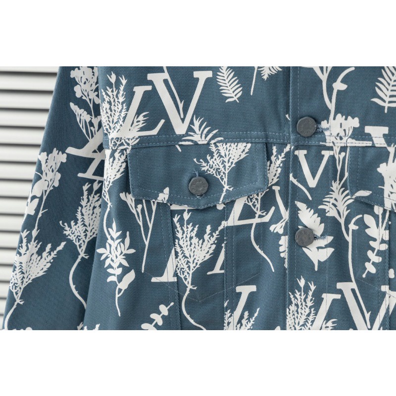 ❤️❤️ ❤️❤️ Áo Khoác Jean Nam Tay Dài Thêu Hoa Thời Trang