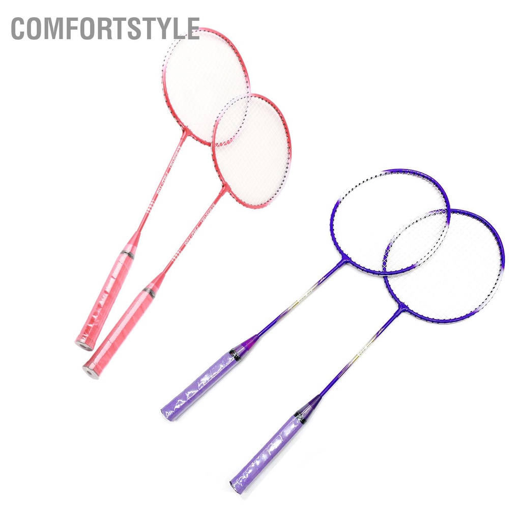 Comfortstyle Vợt Cầu Lông 2 Người Chơi Siêu Nhẹ Chia Tay Cầm Hợp Kim Sắt Bộ Cho Trẻ Em Mới Bắt Đầu cxmin05.vn