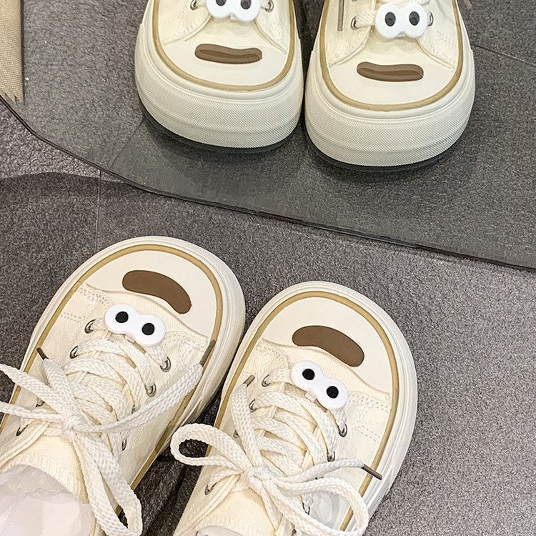 LISA cùng một giày vải bình thường mang ra 2023 mới bên ngoài mùa hè giày thể thao hàn quốc