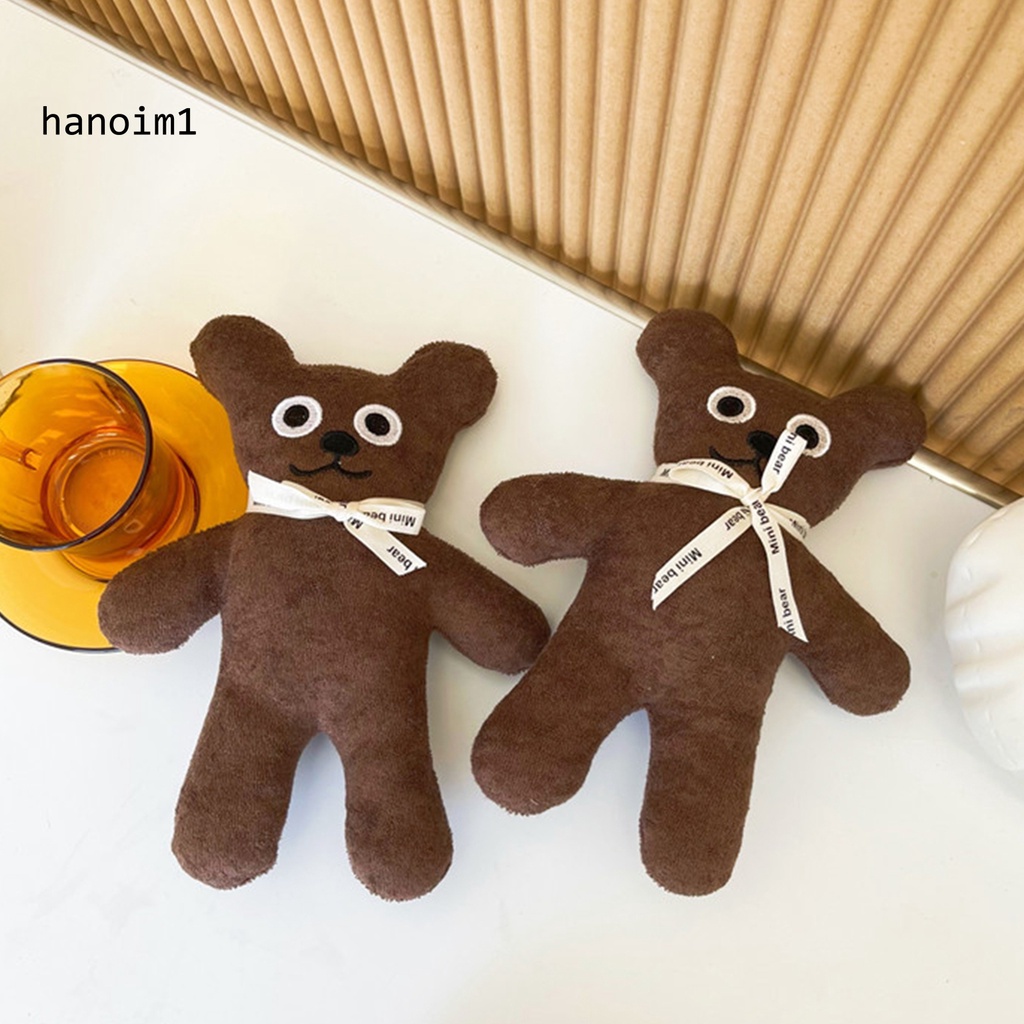 Ys1 gấu búp bê sang trọng đáng yêu ren-up nơ mắt to bánh quy gấu plushies đồng hành đồ chơi nhẹ nhàng búp bê động vật nhồi bông bé trai bé gái đồ chơi sang trọng trang trí nội thất