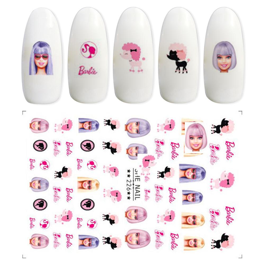 2023 phim hoạt hình mới barbie nail sticker nail sticker r8l6