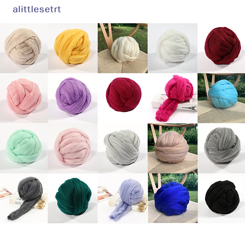 Aa sợi len cồng kềnh chunky arm knitg siêu mềm giant ball roving crocheg diy vn
